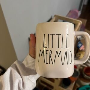 Rae Dunn White Little Mermaid Mug